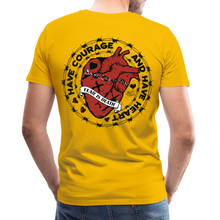 Charger l'image dans la galerie, T-shirt Homme Heart Old school - jaune soleil