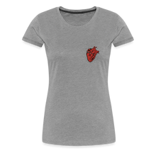 Charger l'image dans la galerie, T-shirt Femme Heart old school - gris chiné