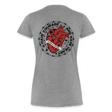 Charger l'image dans la galerie, T-shirt Femme Heart old school - gris chiné