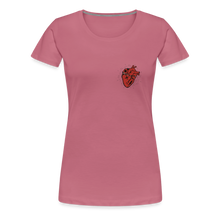 Charger l'image dans la galerie, T-shirt Femme Heart old school - mauve