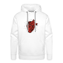 Charger l'image dans la galerie, Sweat-shirt à capuche hommes Heart - blanc