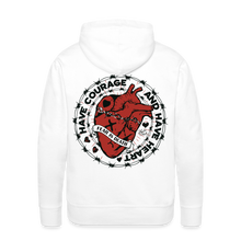 Charger l'image dans la galerie, Sweat-shirt à capuche hommes Heart - blanc