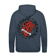 Charger l'image dans la galerie, Sweat-shirt à capuche hommes Heart - bleu jeans