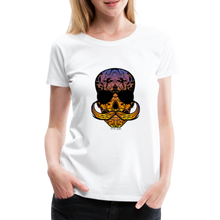 Charger l'image dans la galerie, T-shirt Femme Hipster Skulls Dragon - blanc