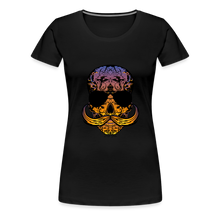 Charger l'image dans la galerie, T-shirt Femme Hipster Skulls Dragon - noir