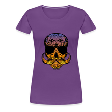 Charger l'image dans la galerie, T-shirt Femme Hipster Skulls Dragon - violet
