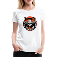 Charger l'image dans la galerie, T-shirt Femme Motorcycle Vintage born to speed - blanc