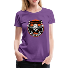 Charger l'image dans la galerie, T-shirt Femme Motorcycle Vintage born to speed - violet