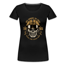 Charger l'image dans la galerie, T-shirt Femme Motorcycle Vintage Good ride - noir