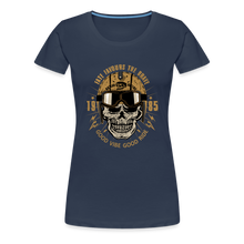 Charger l'image dans la galerie, T-shirt Femme Motorcycle Vintage Good ride - bleu marine