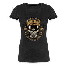 Charger l'image dans la galerie, T-shirt Femme Motorcycle Vintage Good ride - charbon
