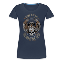 Charger l'image dans la galerie, T-shirt Femme Motorcycle Vintage Aigle - bleu marine
