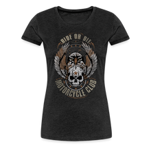 Charger l'image dans la galerie, T-shirt Femme Motorcycle Vintage Aigle - charbon