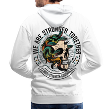 Charger l'image dans la galerie, Sweat-shirt à capuche hommes Serpent - blanc