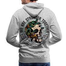 Charger l'image dans la galerie, Sweat-shirt à capuche hommes Serpent - gris chiné