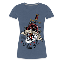 Charger l'image dans la galerie, T-shirt Femme Tattoo Hope - bleu chiné