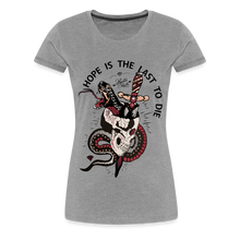 Charger l'image dans la galerie, T-shirt Femme Hope Last To Die - gris chiné