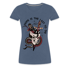 Charger l'image dans la galerie, T-shirt Femme Hope Last To Die - bleu chiné