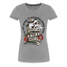 Charger l'image dans la galerie, T-shirt Femme Death is just the start - gris chiné