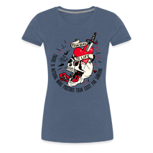 Charger l'image dans la galerie, T-shirt Femme Old School Tattoo From death to life - bleu chiné