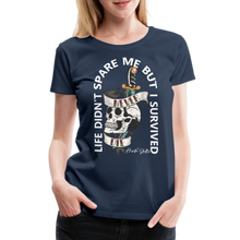 Charger l'image dans la galerie, T-shirt Femme Old School Never Die 2 - bleu marine