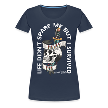 Charger l'image dans la galerie, T-shirt Femme Old School Never Die 2 - bleu marine