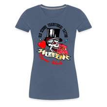 Charger l'image dans la galerie, T-shirt Femme Old school traditional tatoo - bleu chiné