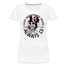 Charger l'image dans la galerie, T-shirt Femme Luck something helps - blanc