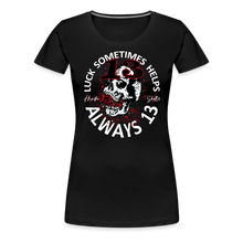 Charger l'image dans la galerie, T-shirt Femme Luck Something helps noir - noir