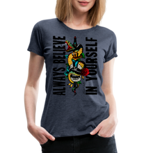 Charger l'image dans la galerie, T-shirt Femme Always believe - bleu chiné