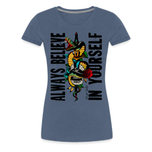 Charger l'image dans la galerie, T-shirt Femme Always believe - bleu chiné