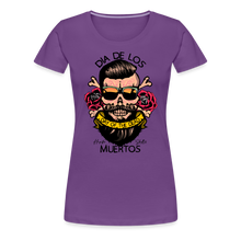 Charger l'image dans la galerie, T-shirt Femme Dia de los muertos - violet
