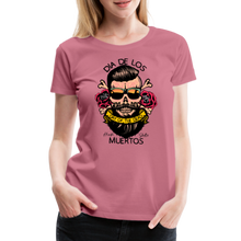 Charger l'image dans la galerie, T-shirt Femme Dia de los muertos - mauve