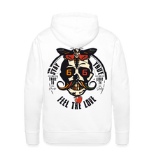 Charger l'image dans la galerie, Sweat-shirt à capuche hommes Feel the love - blanc