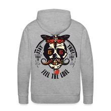 Charger l'image dans la galerie, Sweat-shirt à capuche hommes Feel the love - gris chiné