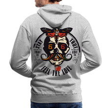 Charger l'image dans la galerie, Sweat-shirt à capuche hommes Feel the love - gris chiné