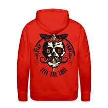 Charger l'image dans la galerie, Sweat-shirt à capuche hommes Feel the love - rouge