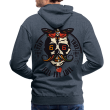 Charger l'image dans la galerie, Sweat-shirt à capuche hommes Feel the love - bleu jeans