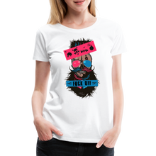 Charger l'image dans la galerie, T-shirt Femme loud skull bomb flash - blanc