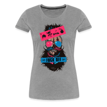 Charger l'image dans la galerie, T-shirt Femme loud skull bomb flash - gris chiné