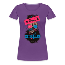 Charger l'image dans la galerie, T-shirt Femme loud skull bomb flash - violet