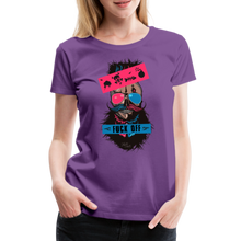 Charger l'image dans la galerie, T-shirt Femme loud skull bomb flash - violet