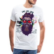 Charger l'image dans la galerie, T-shirt Homme Live Life Loud - blanc