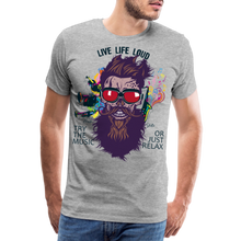 Charger l'image dans la galerie, T-shirt Homme Live Life Loud - gris chiné