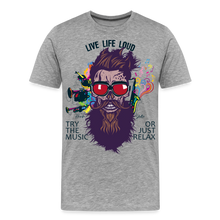 Charger l'image dans la galerie, T-shirt Homme Live Life Loud - gris chiné