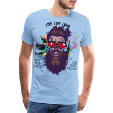 Charger l'image dans la galerie, T-shirt Homme Live Life Loud - ciel