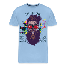 Charger l'image dans la galerie, T-shirt Homme Live Life Loud - ciel