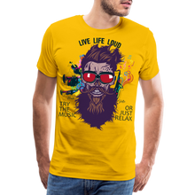 Charger l'image dans la galerie, T-shirt Homme Live Life Loud - jaune soleil