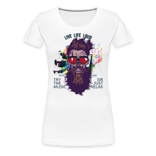 Charger l'image dans la galerie, T-shirt Femme Live Life Loud - blanc