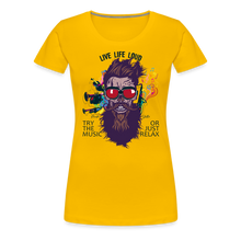 Charger l'image dans la galerie, T-shirt Femme Live Life Loud - jaune soleil